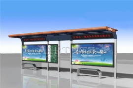 公交候車亭是文明城市的形象